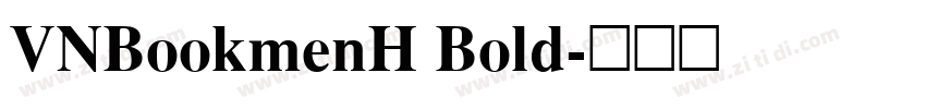 VNBookmenH Bold字体转换
